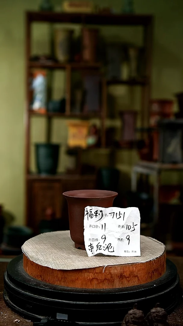 紫砂花盆花卉园艺7151