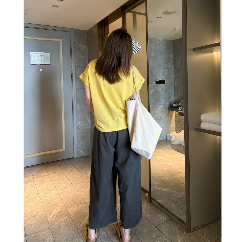 青青·STUDIO〖森系直筒〗夏款定制显瘦直筒裤S2501358