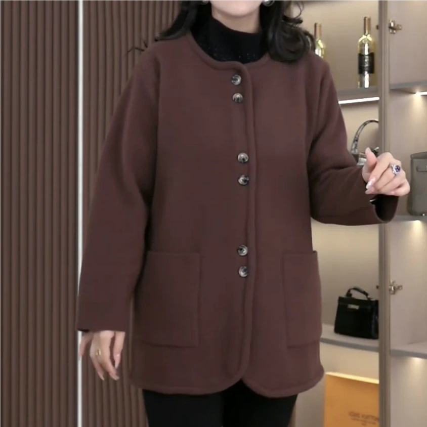 丹思慕大码女装冬季新款宽松休闲时尚大方韩版外套ZSX25A0364