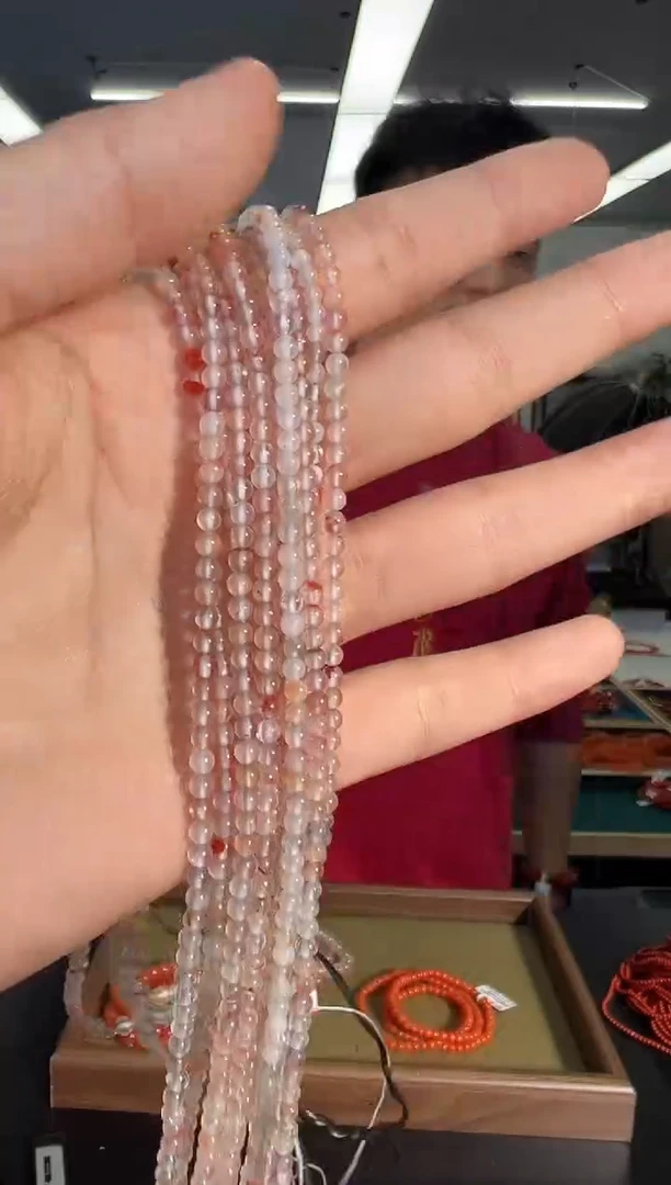 未镶嵌手链南红玛瑙A8飘花多圈南红小米链2mm+多样性发其一