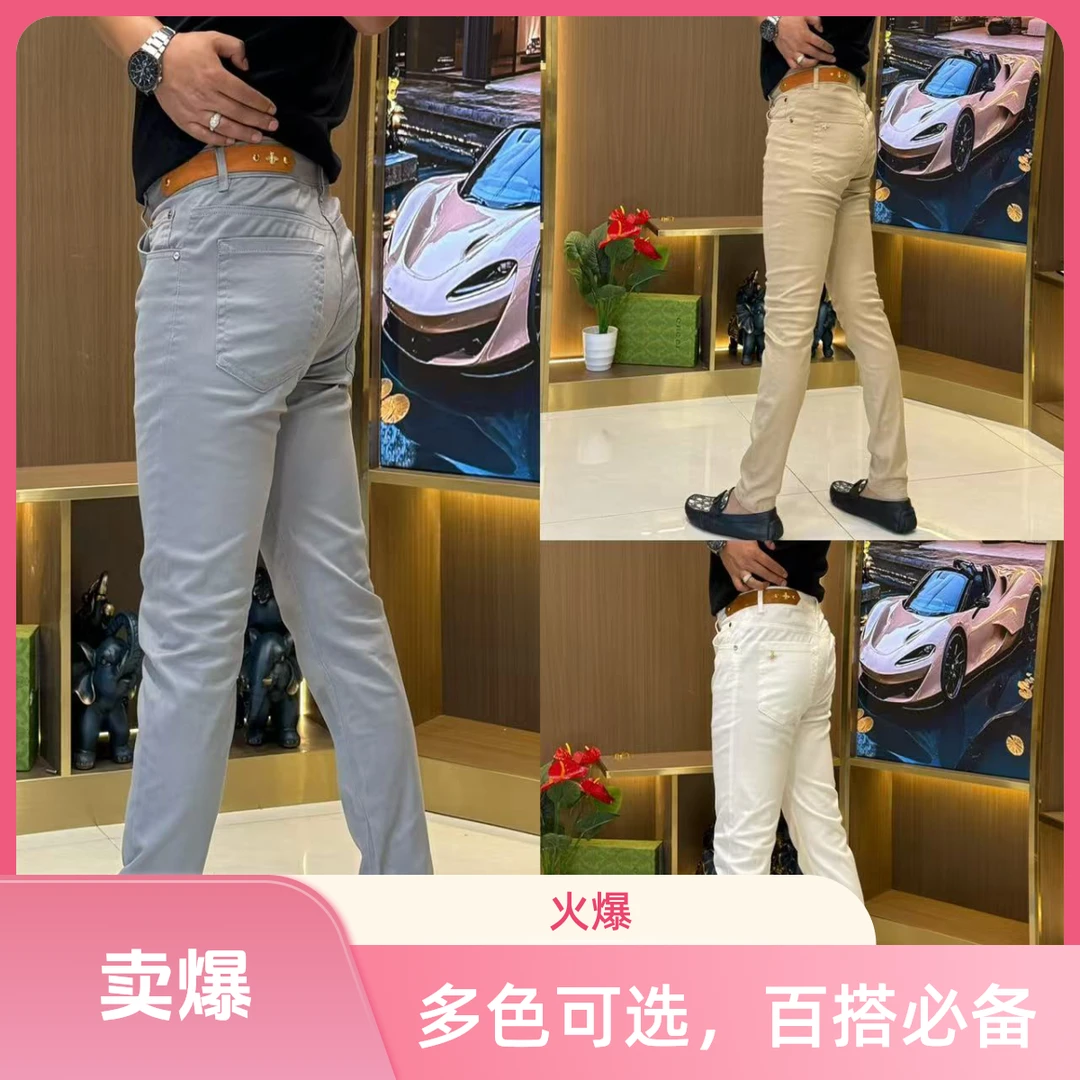 四季通用拉链立体剪裁牛仔裤潮流裤子城市机能风小脚裤