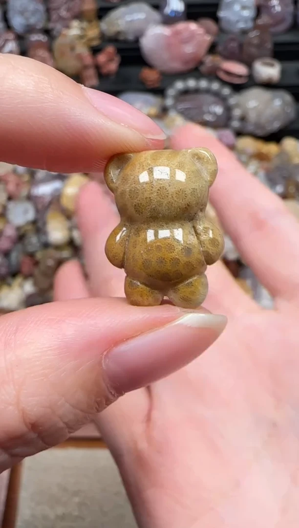 颈饰未镶嵌硅化珊瑚（珊瑚玉）787