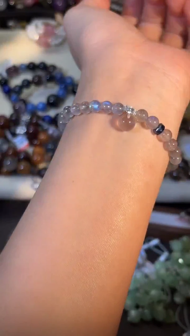 未镶嵌手串月光石k677多样性发货一件