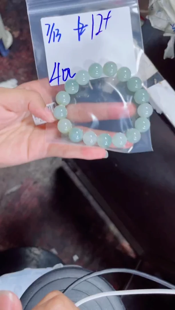 定制翡翠未镶嵌丫*青珠串