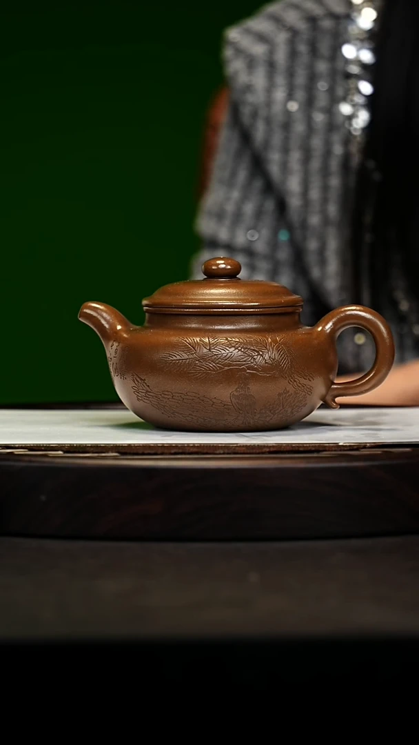 宜兴原矿高端紫砂 血砂段340cc