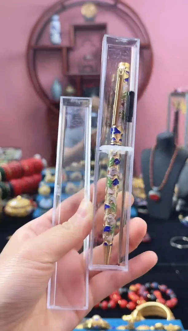 非遗 景泰蓝 金地 圆珠笔