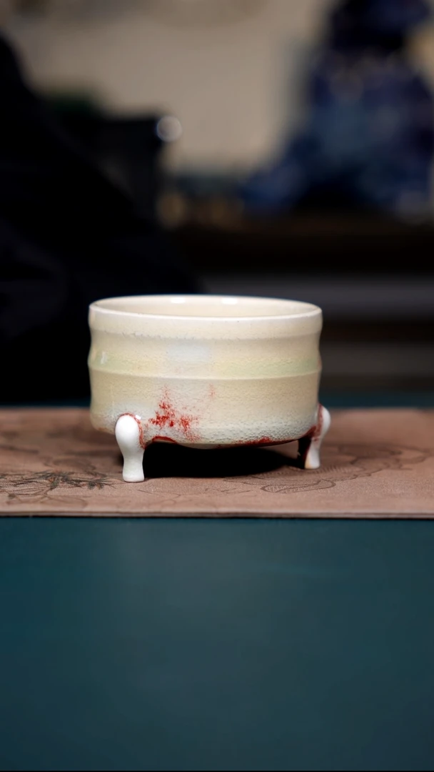 神垕钧瓷茶器摆件