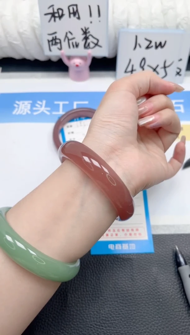 石英质玉手镯未镶嵌386-葡萄紫63.7