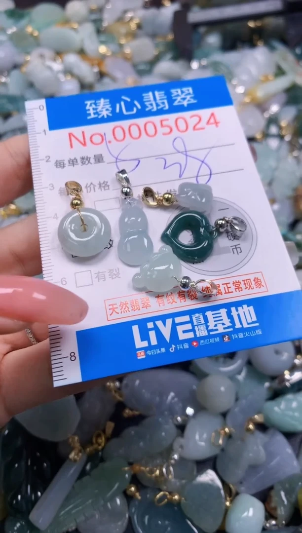 翡翠未镶嵌颈饰5024