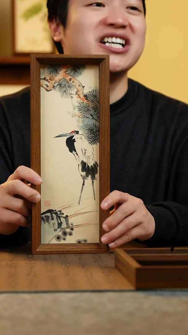 国画12.5*31.5纯手绘国风国画摆台