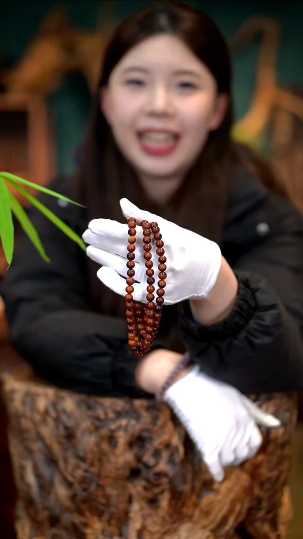 木尘*雷击枣木0.8-108手串雷晶