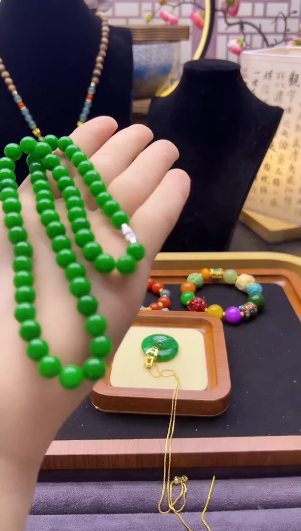 【闪购商品】翡翠颈饰银S925镶嵌X242