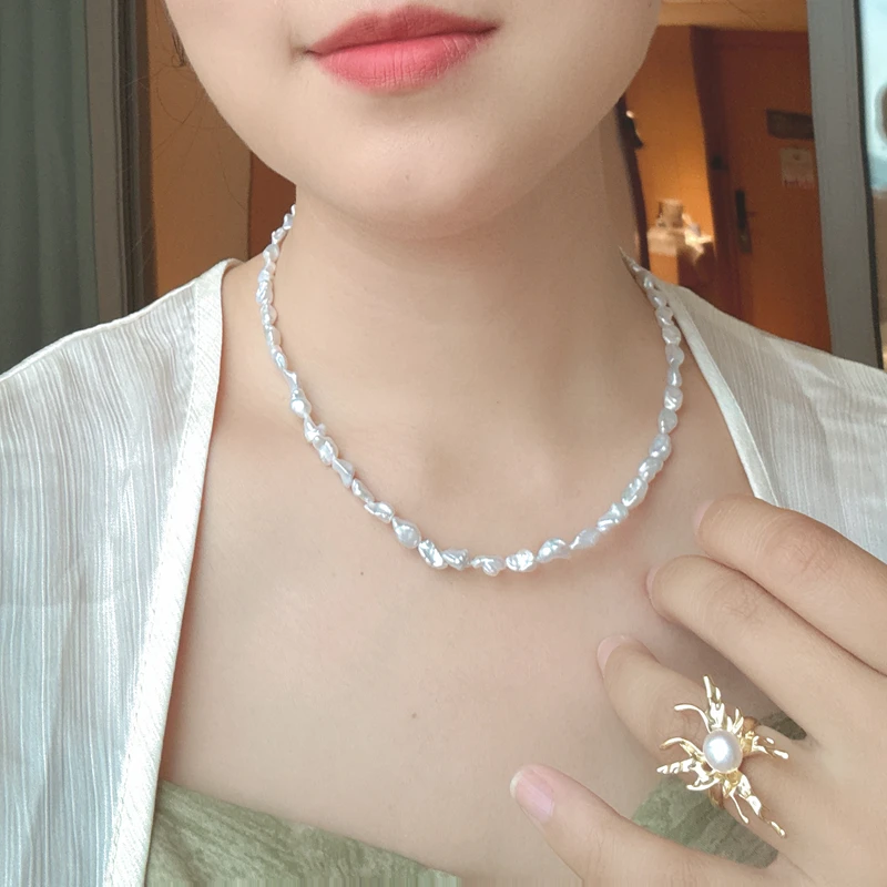 风雪初晴白露金栀璎珞【沙曼诸暨行】手工百搭气质时尚多样性发其1