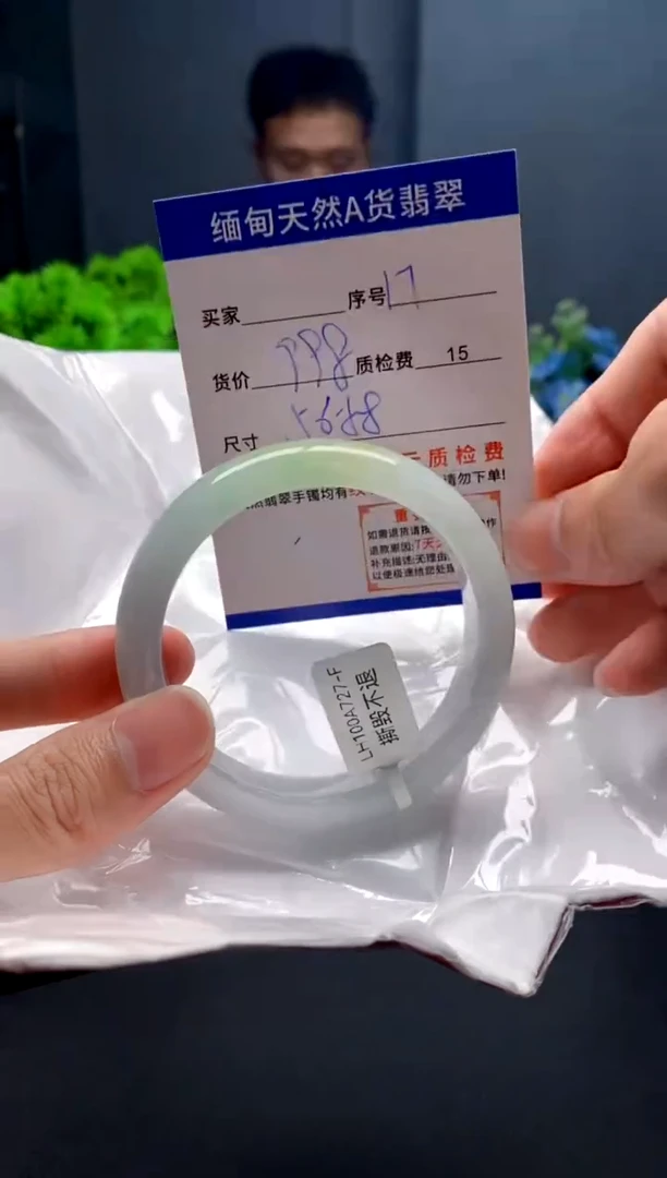 未镶嵌手镯翡翠17缅甸天然A货翡翠需包容瑕疵，介意慎拍