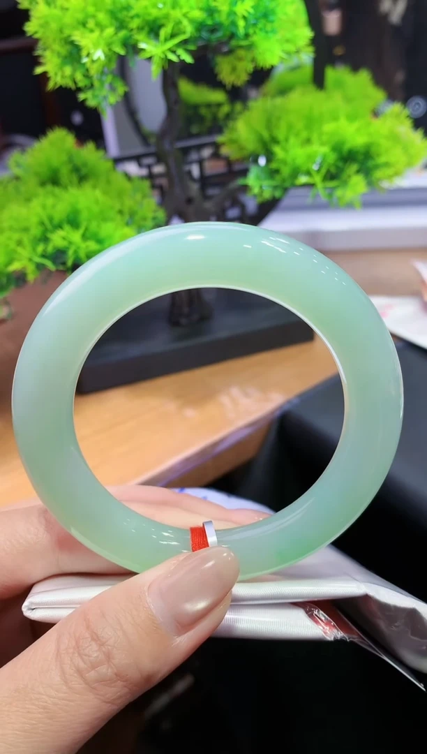 未镶嵌手镯翡翠k73天然A货缅甸翡翠58.3圆条