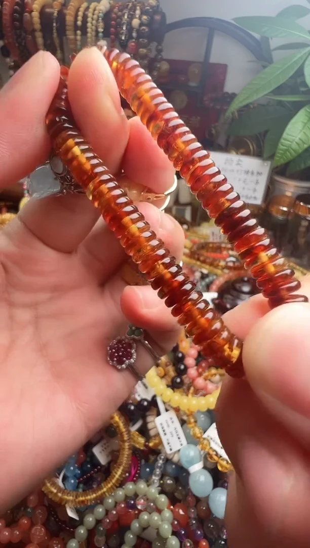 手链琥珀未镶嵌小*蜗  一物一件）010525