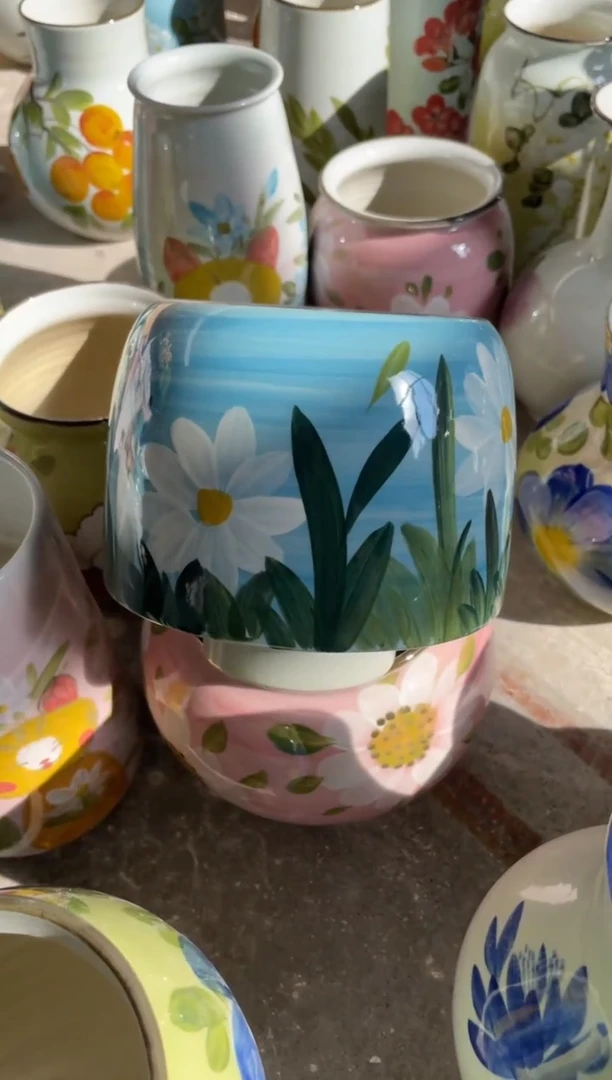 瓶瓷景德镇手绘花瓶