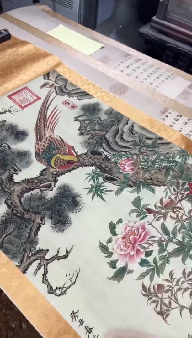 楼禽图 中堂 （收到货有问题联系客服）