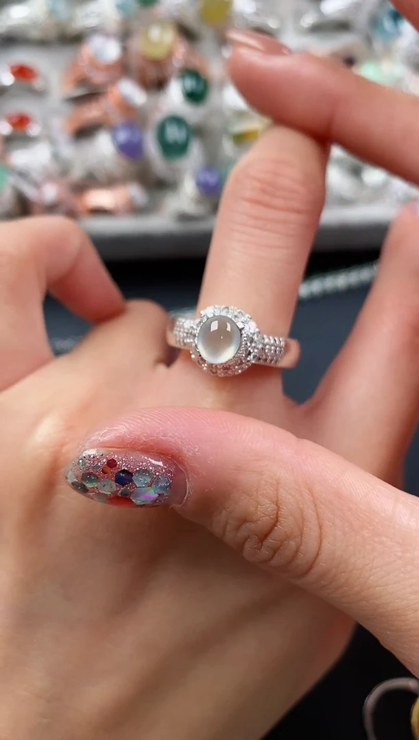 未镶嵌戒指翡翠缅甸天然A货翡翠444  6-