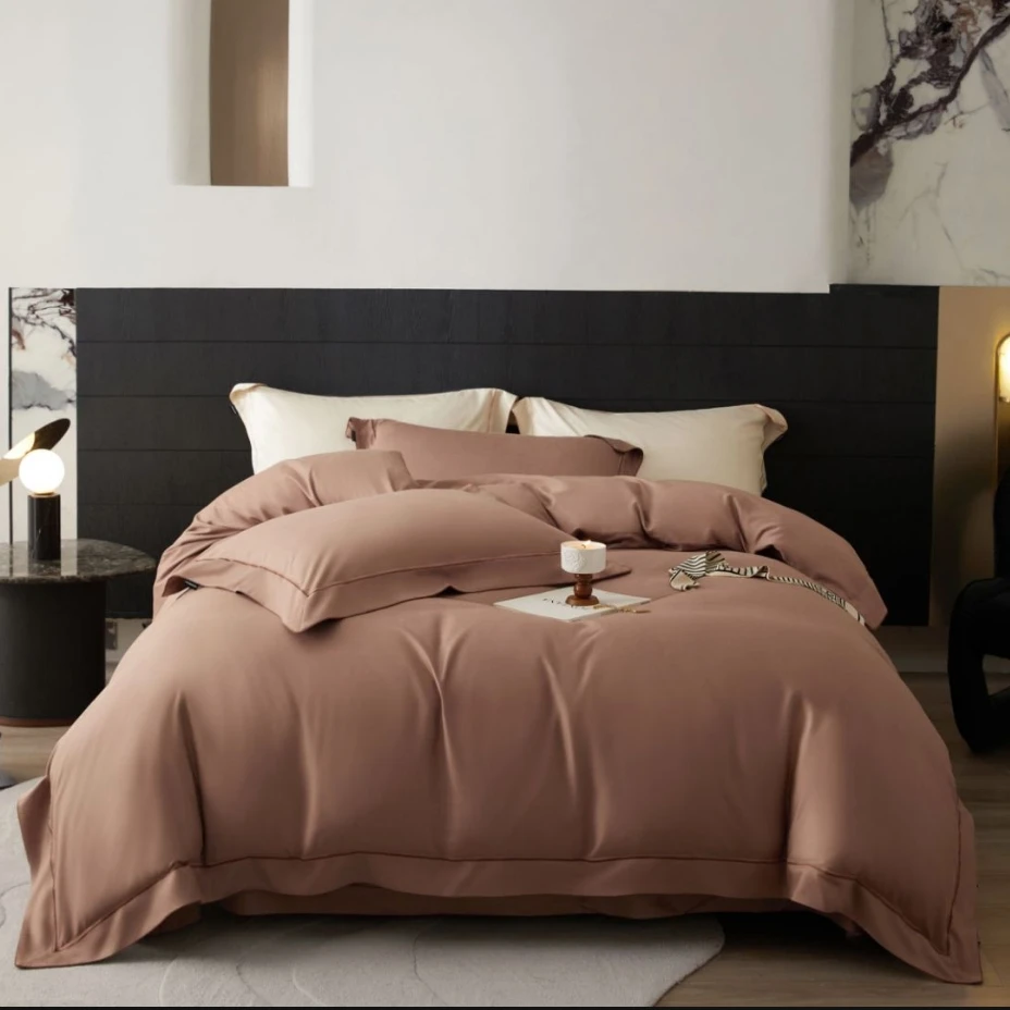 【懒猫猫家纺】超细旦奶丝天丝棉丝滑设计师床上用品轻奢高级四件套