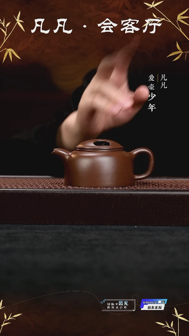 茶壶紫砂凡凡会客厅&潘俊昌29 牛盖莲子紫泥280cc