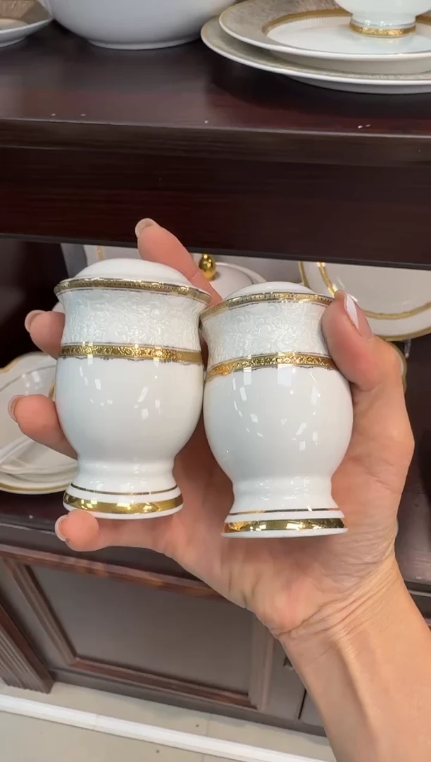 瓷片盐壶1对福利款