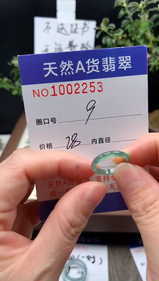 未镶嵌戒指翡翠9#