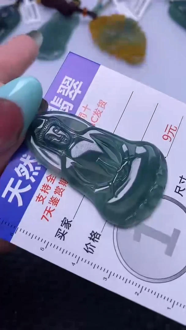 翡翠未镶嵌颈饰多样性发货 只发一件 观音