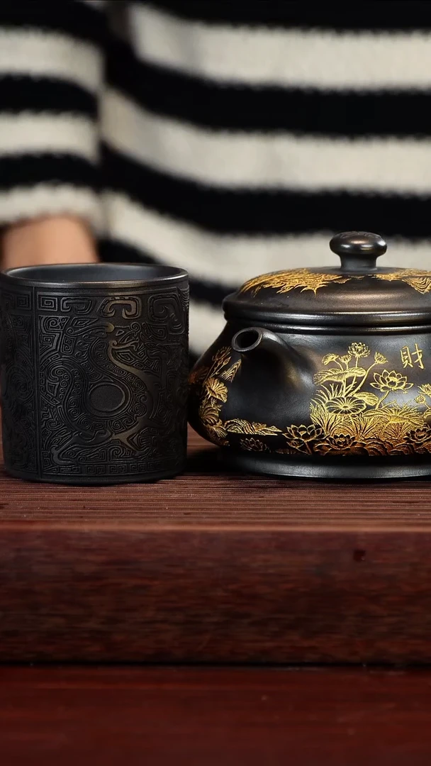 茶壶紫砂石黄茶道壶500cc左右