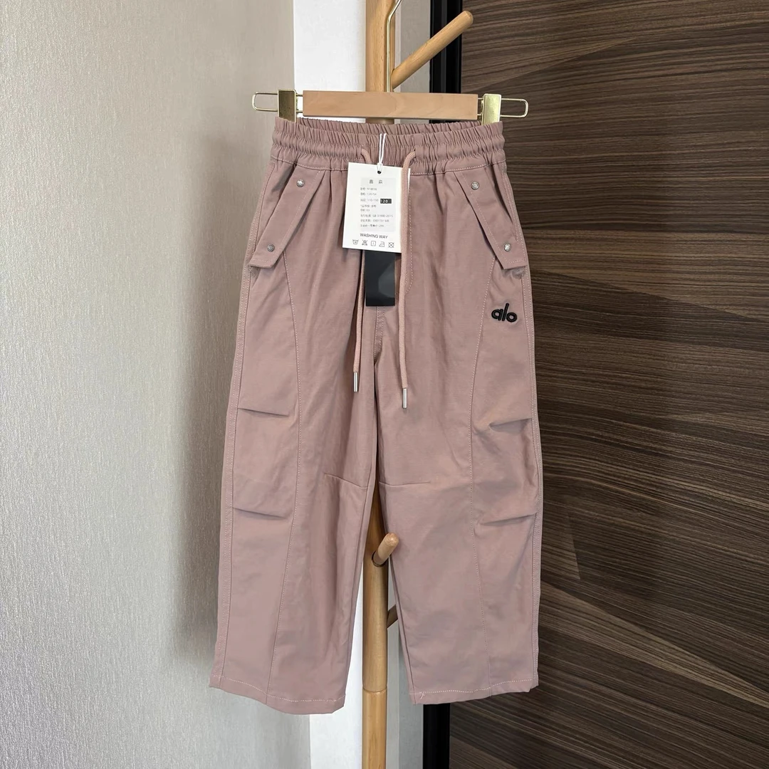 5802秋季新时尚运动速干工装裤中大童男女童