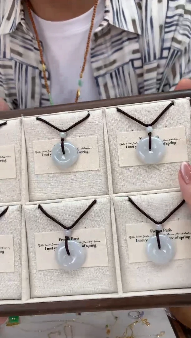 翡翠未镶嵌吊坠(不含链)平安扣 多样性发货1件