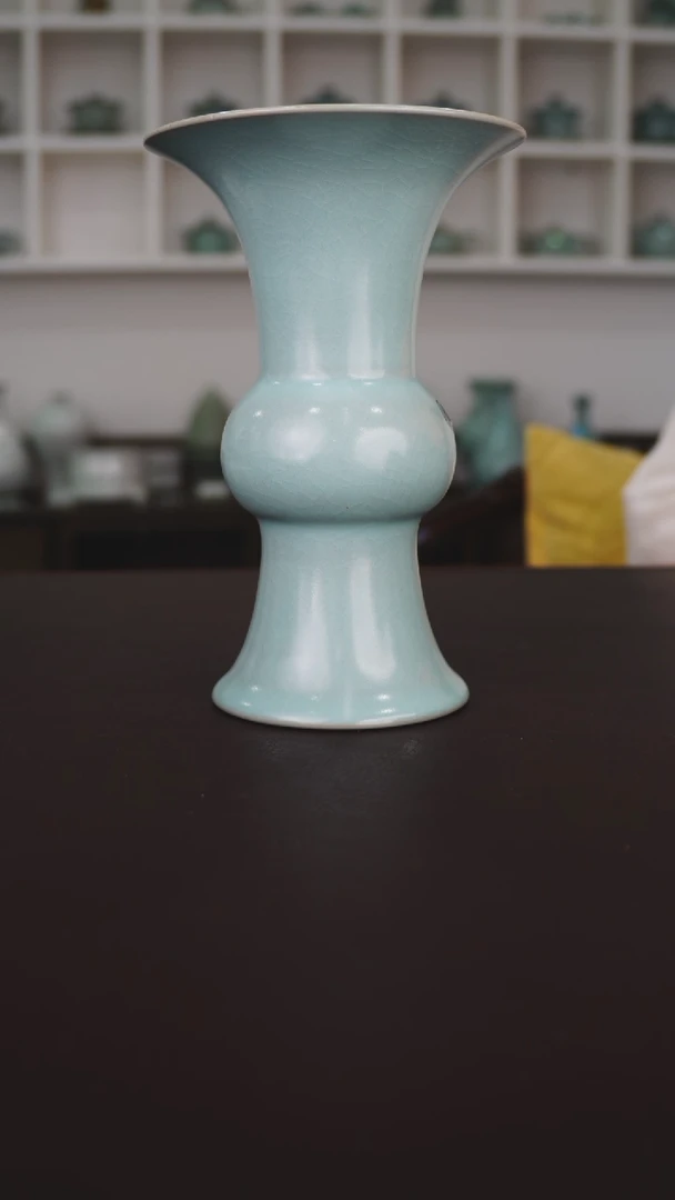 瓷片74号花觚 微瑕  福利 二