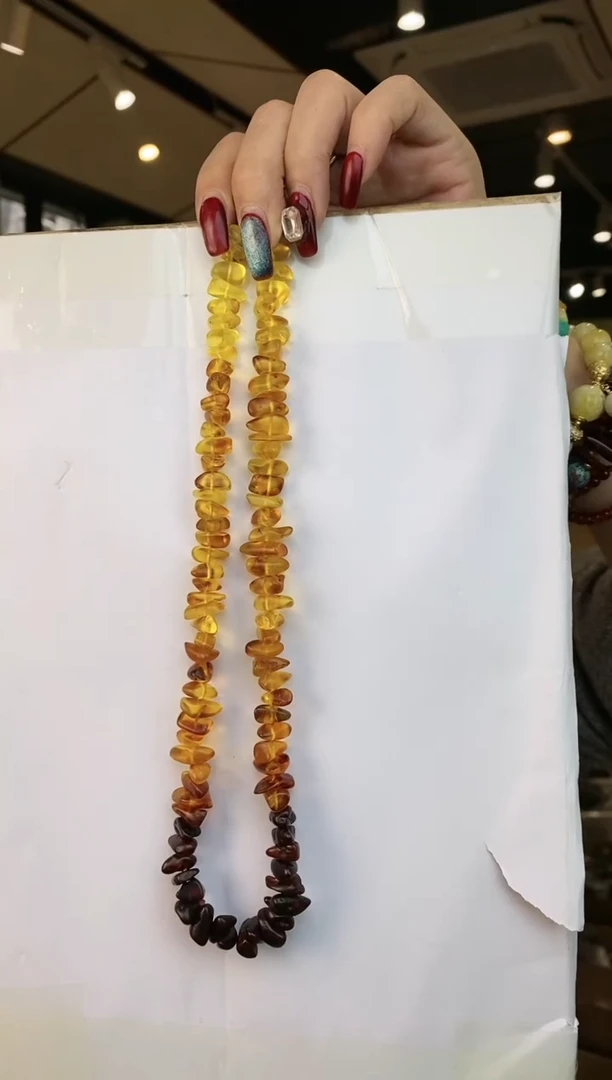 【闪购商品】琥珀颈饰未镶嵌多样性发一