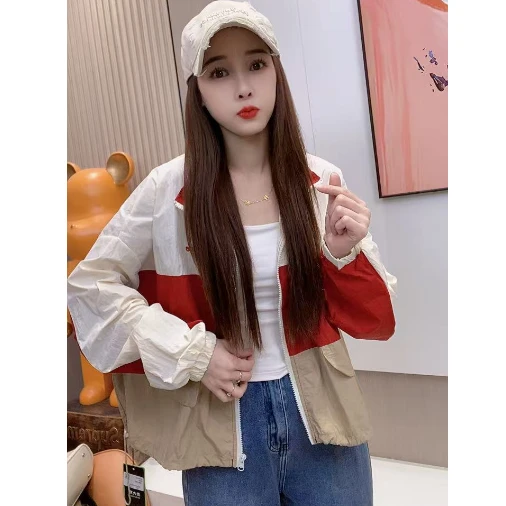 撞色轻薄百搭防护外套4760~MJA