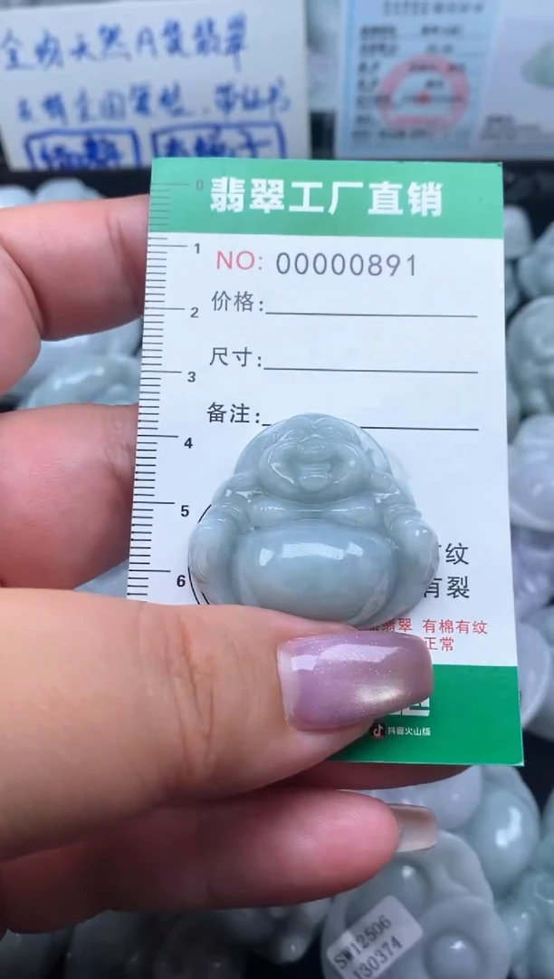 翡翠未镶嵌颈饰缅甸天然A货翡翠0891