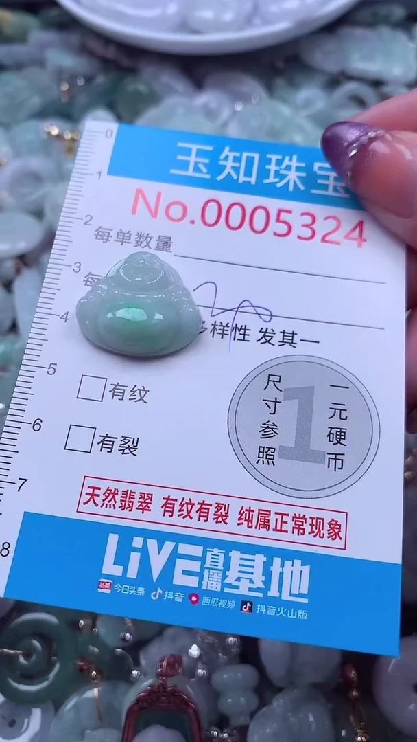 翡翠未镶嵌吊坠(不含链)5324