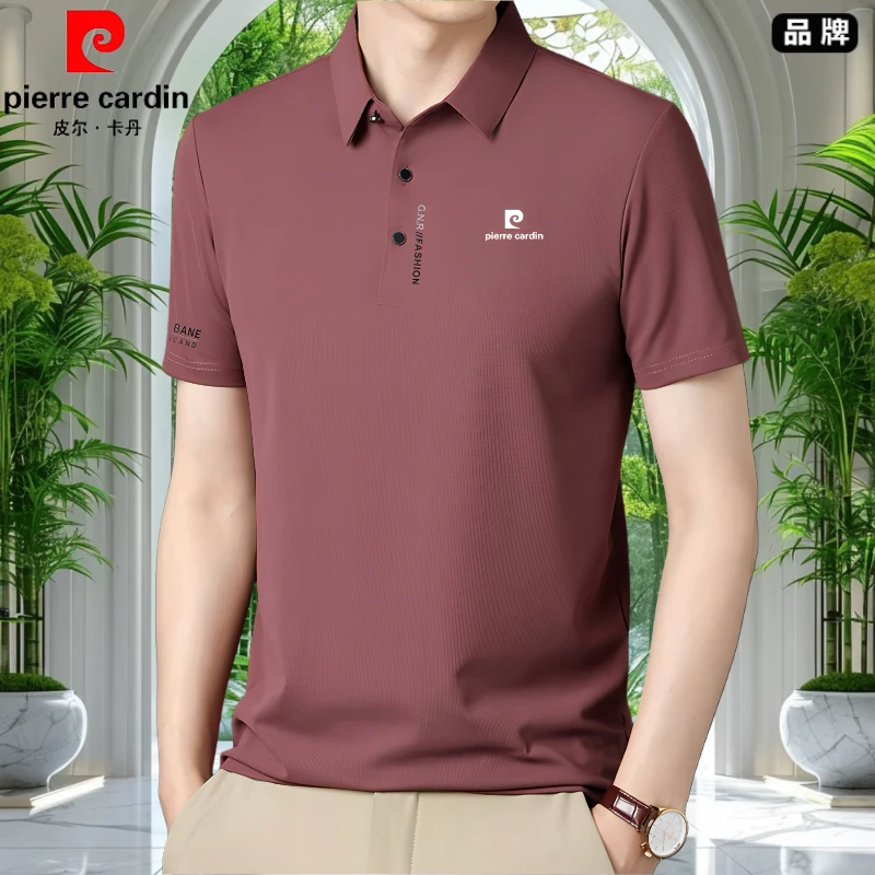 皮尔卡丹男士休闲短袖polo衫夏季薄款高档时尚速干透气运动半袖男