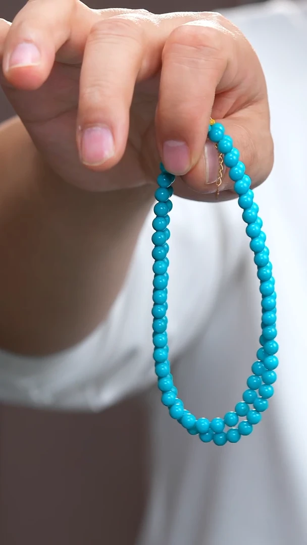 未镶嵌绿松石颈饰5mm+