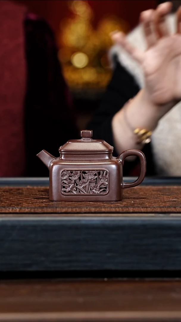 宜兴紫砂ZXF 紫泥 德钟