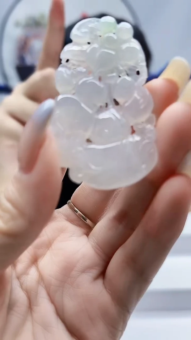 未镶嵌定制翡翠毛货挂件41