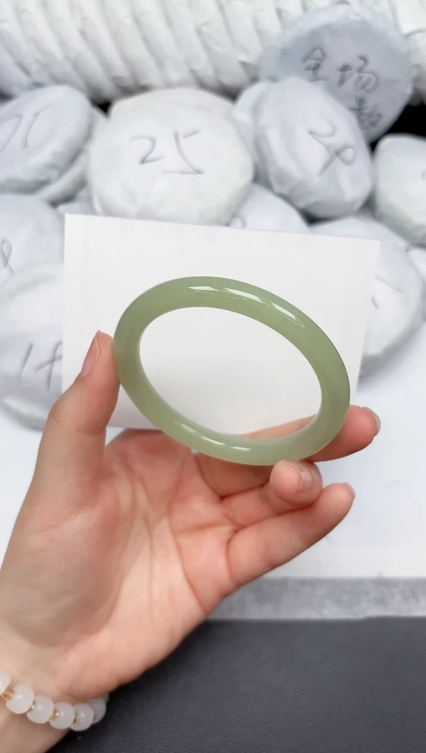 未镶嵌手镯石英质玉1-55.2