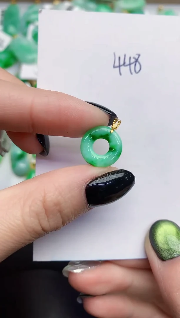 【闪购商品】翡翠颈饰18K金镶嵌00000000000