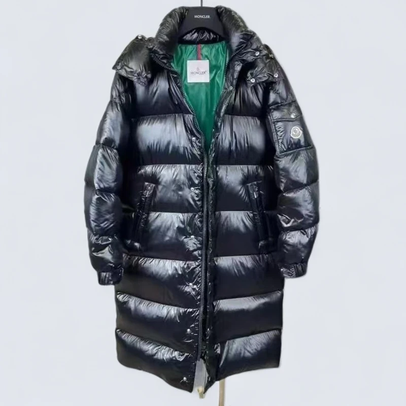 全新未使用 MONCLER 蒙口经典HANOVERIAN 连帽秋冬长款羽绒服男女