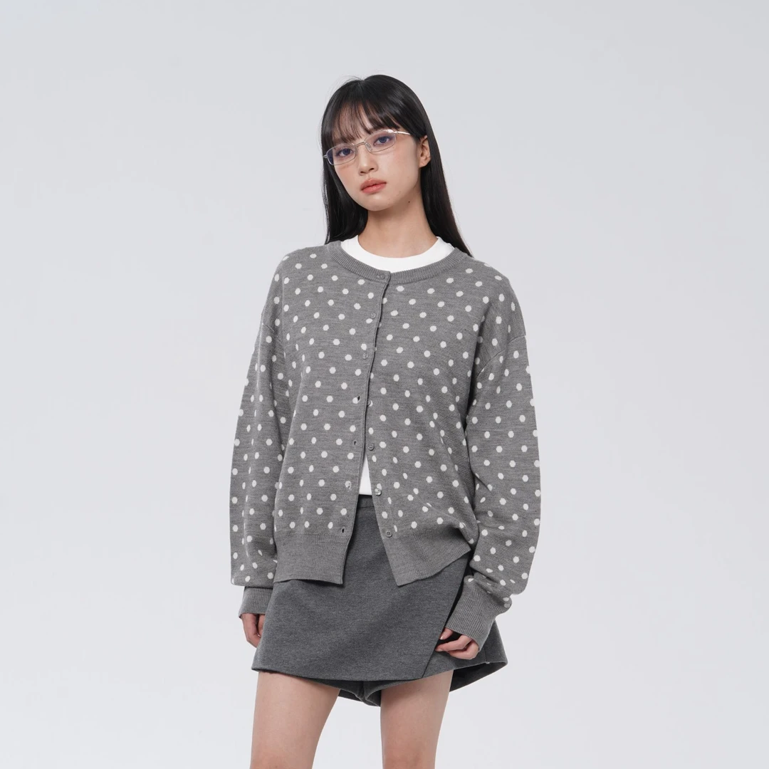 2025CAYLA天丝羊毛波点开衫175