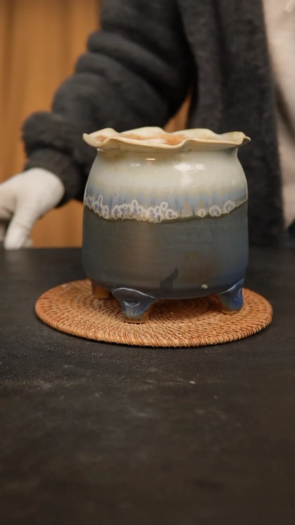 【闪购商品】瓷片景德镇泥泥陶瓷多肉花盆