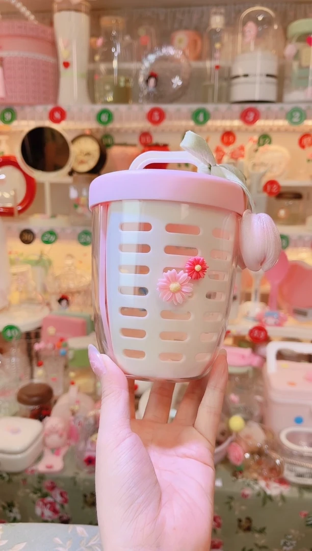 摆件品质好发货快放心拍！郁金香花水果杯粉色