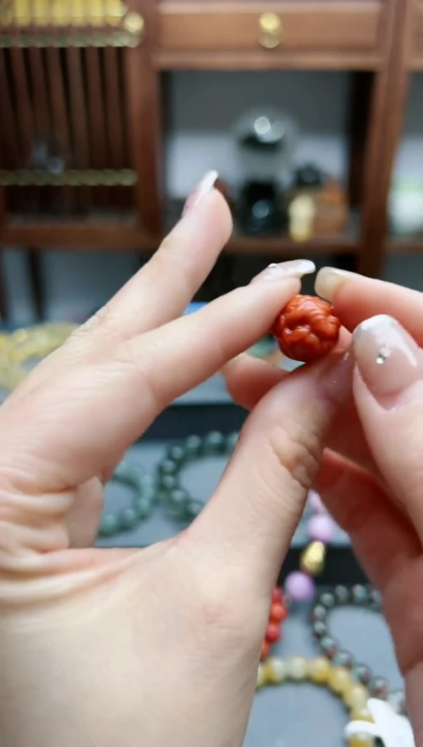 【闪购商品】南红玛瑙配饰未镶嵌南红象神单珠*1 CS