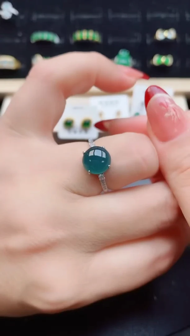 【闪购商品】翡翠戒指银S925镶嵌121212