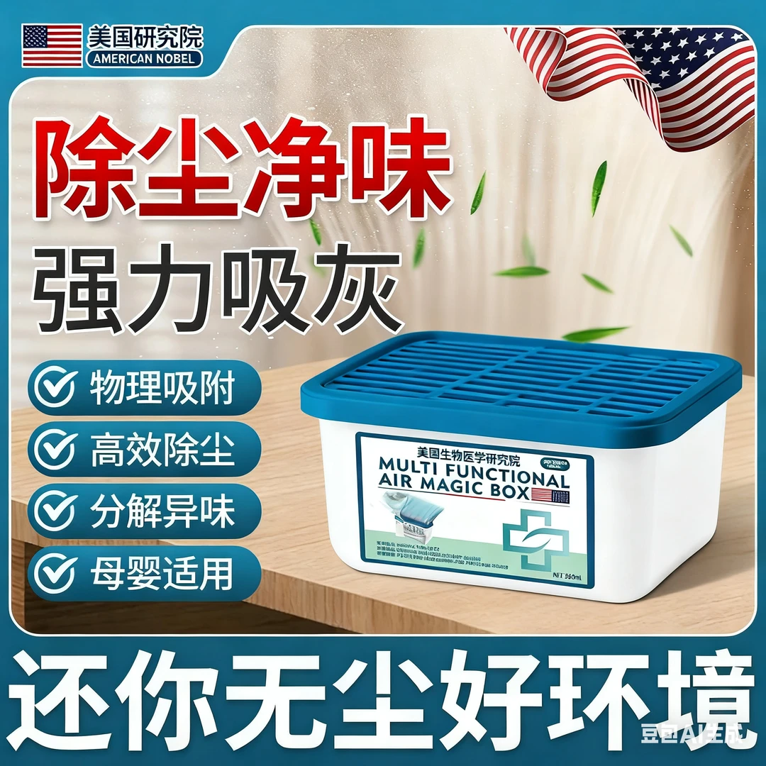 【爆款热卖】家用除尘净化空气超强吸附灰尘清洁空气吸附灰尘