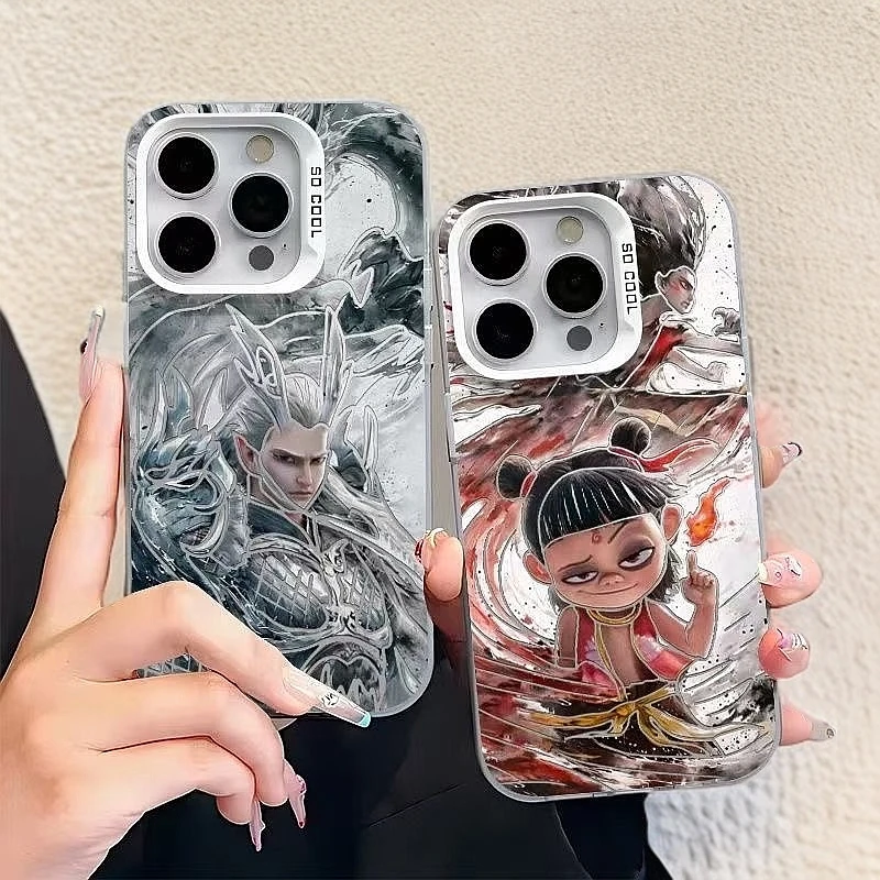 哪吒魔童闹海适用苹果16promax手机壳15PROMAX防摔保护壳iphone14